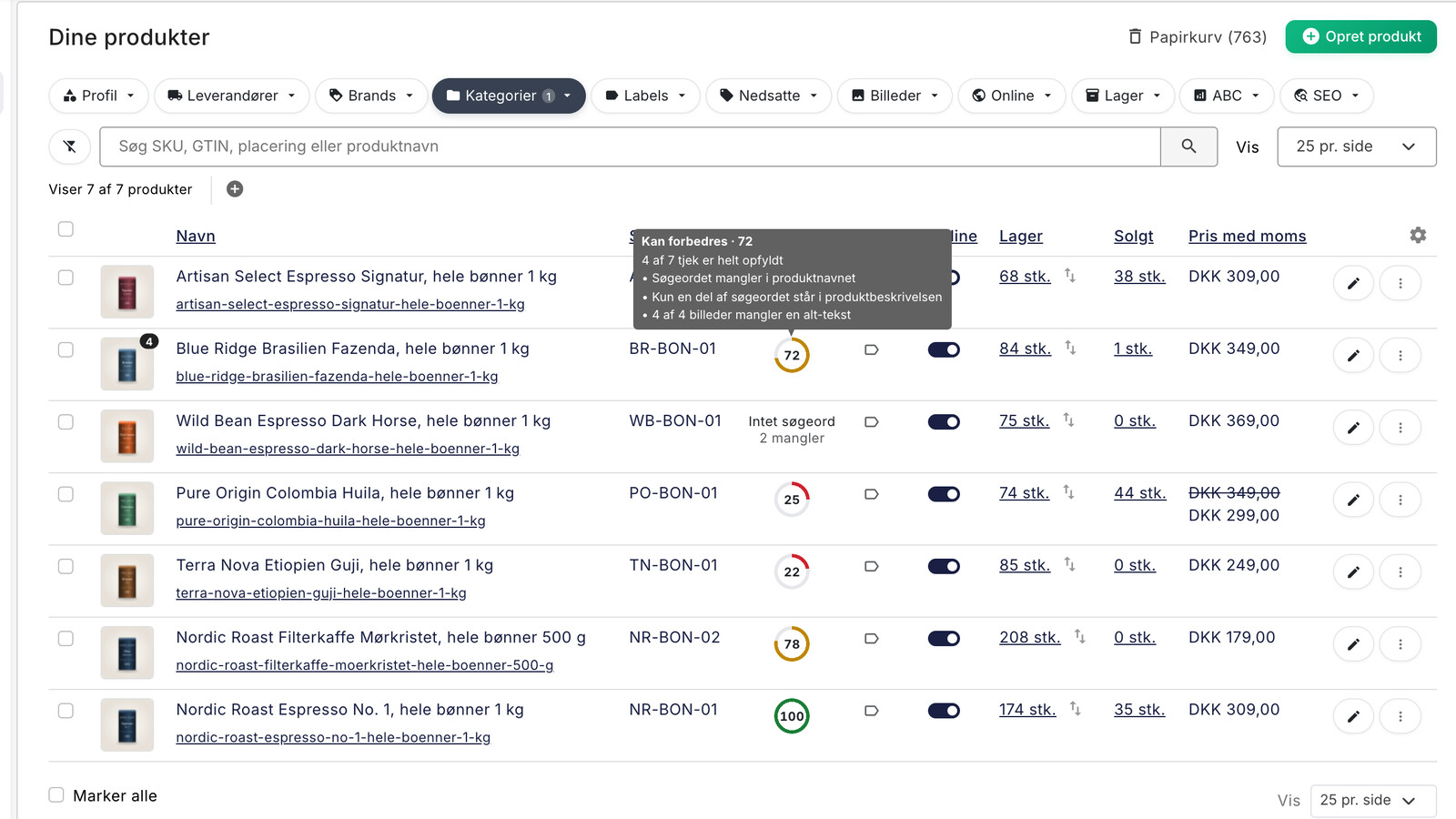 SEO på produktsider: Sådan finder og retter du de svage produkter