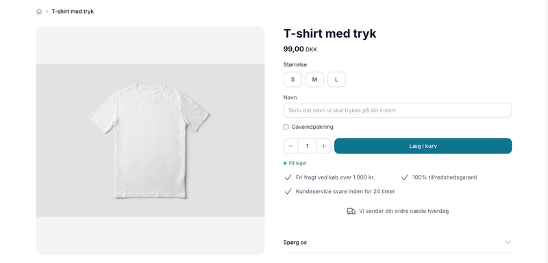 Produkt-personalisering — lad kunden sætte sit præg på varen